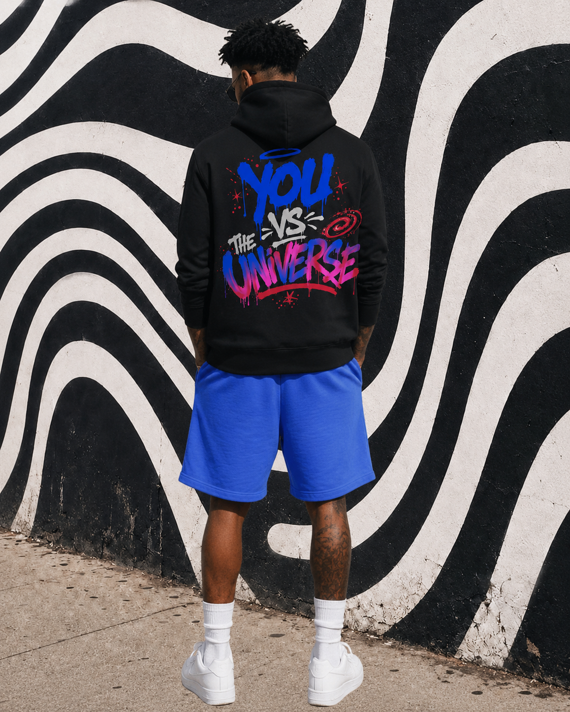 Black Universe Pull-over hoodie   Unisex Fit (Men’s Sizing)