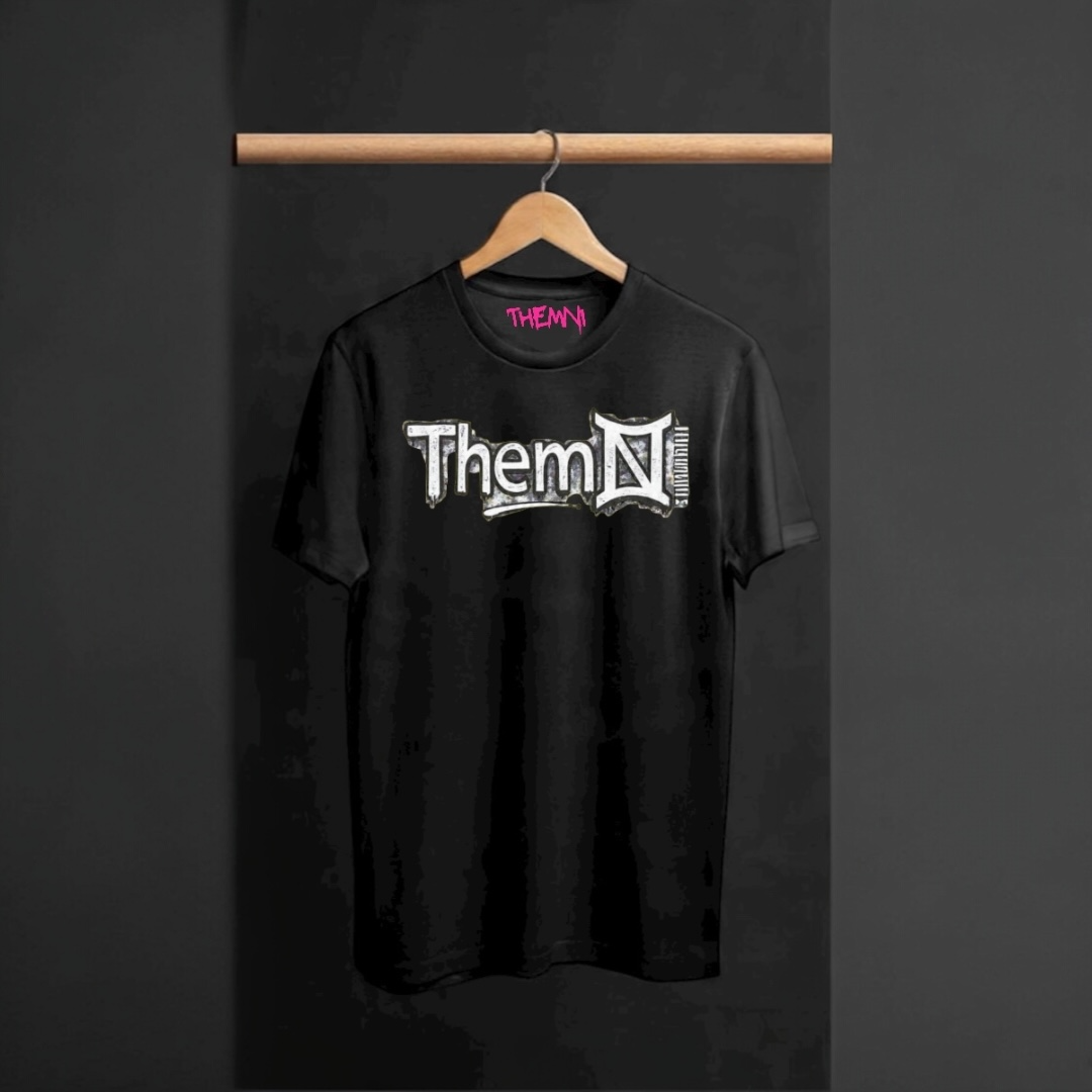 Black short sleeve t-shirt ThemNI