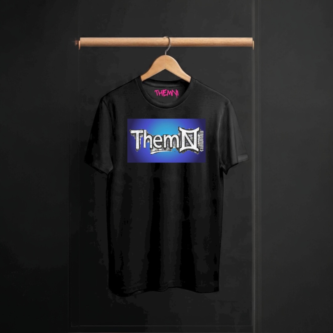 Black short sleeve indigo Aura