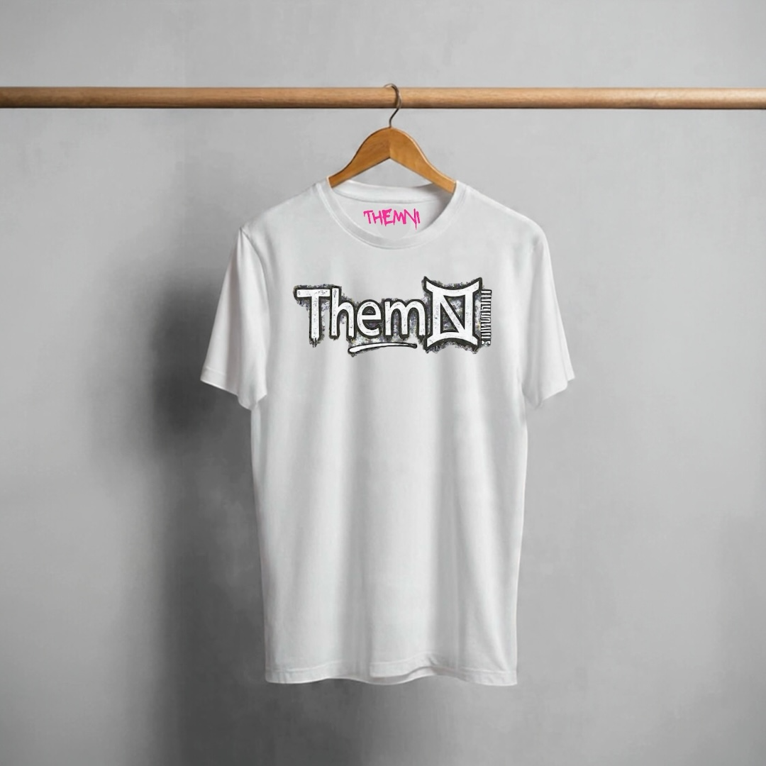 White short sleeve t-shirt ThemNI