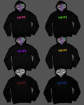 Black/Zebra Reflective Hood Pull-over Unisex Fit (Men’s Sizing)