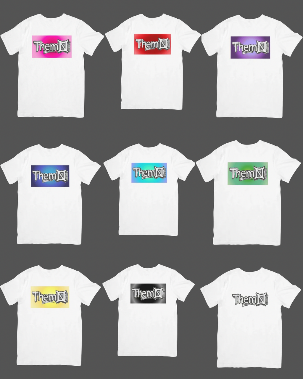 Aura White Short Sleeve T-shirt ThemNI Unisex Fit (Men’s Sizing)