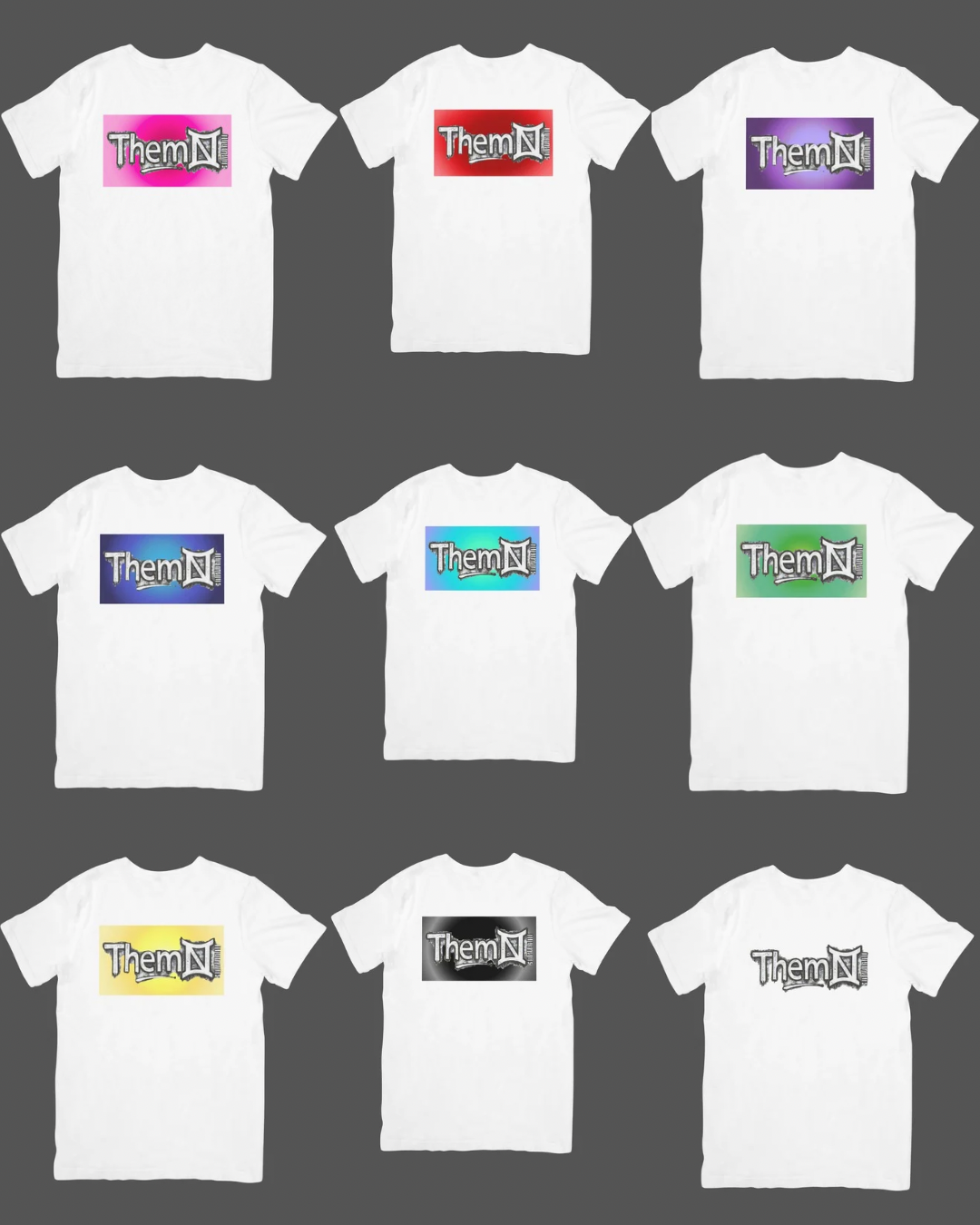 Aura White Short Sleeve T-shirt ThemNI Unisex Fit (Men’s Sizing)