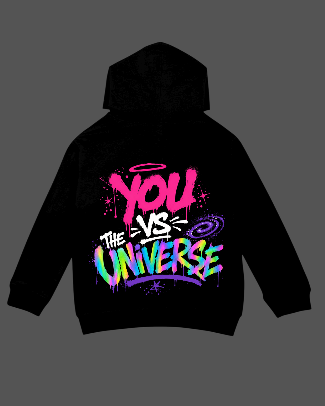 Black Universe Zip-up Hoodie Unisex Fit (Men’s Sizing)