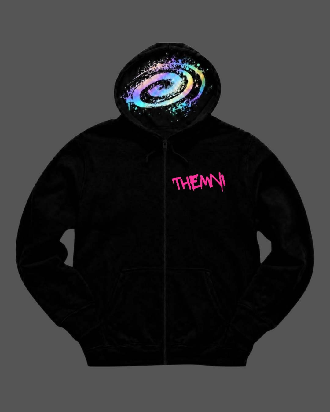 Black Universe Zip-up Hoodie Unisex Fit (Men’s Sizing)