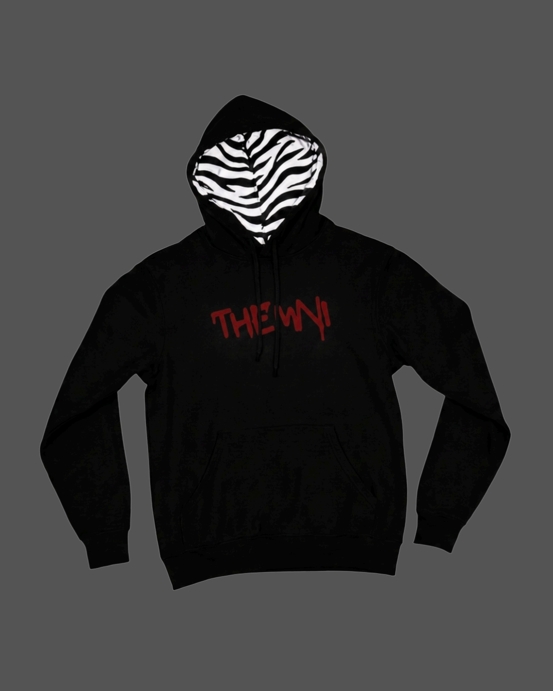 Black/Zebra Reflective Hood Pull-over Unisex Fit (Men’s Sizing)