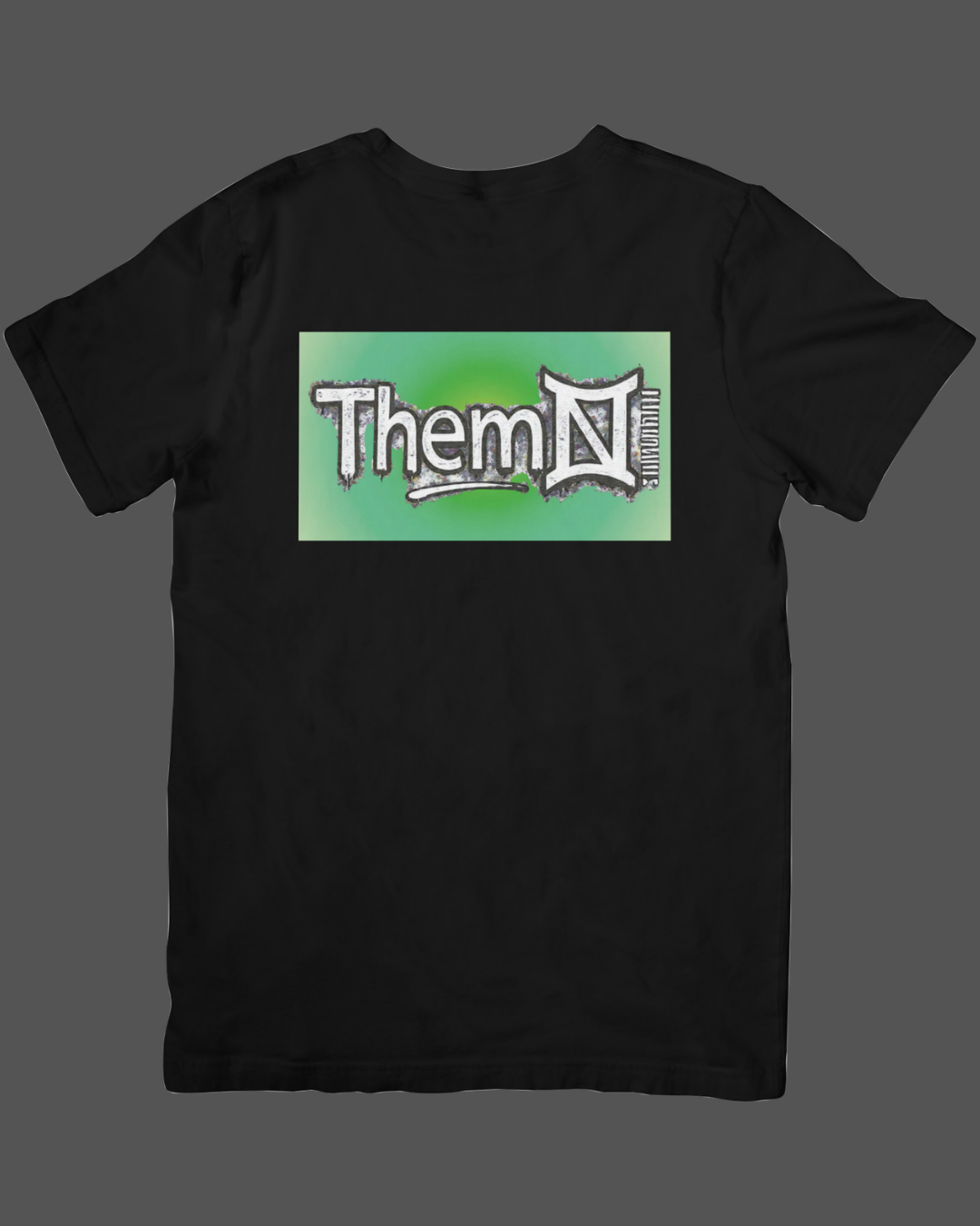 Black short sleeve green Aura