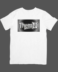 White short sleeve t-shirt black/white Aura