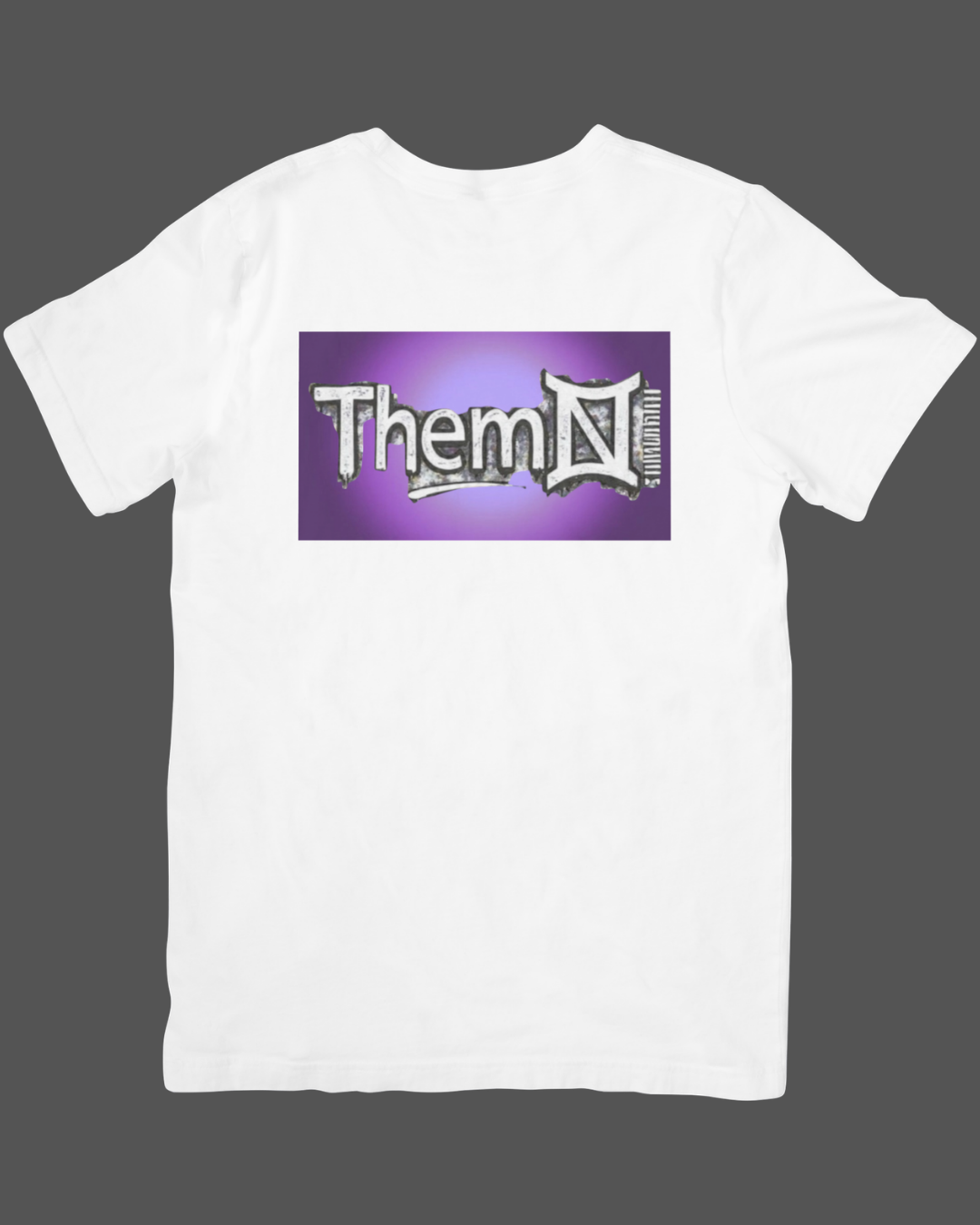 White short sleeve t-shirt violet Aura